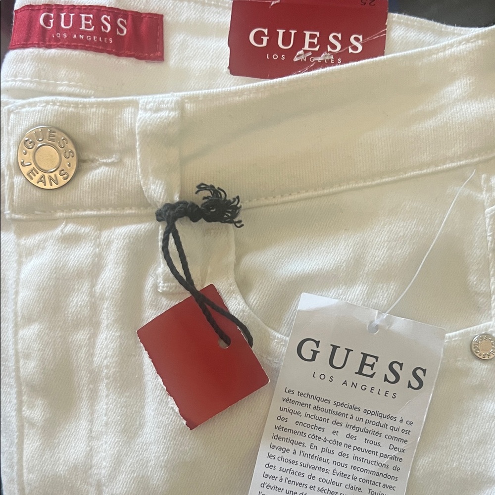 Guess Ivory Denim Jeans
